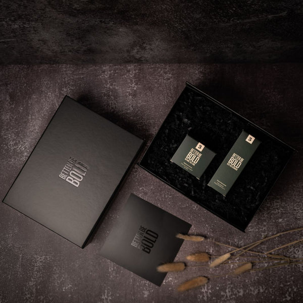 Geschenkbox für glückliche Glatzen Glatzenpflege BetterBeBold