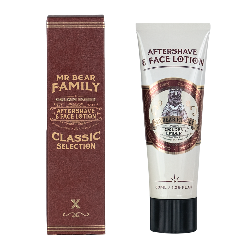 Aftershave & Face Lotion Golden Ember 50ml After Shave Mr Bear Family