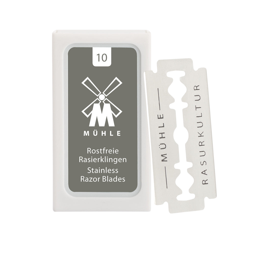 MÜHLE - 10er Pack Rasierklingen für traditionelle Sicherheitsrasierer Klingen & Zubehör Muhle - Hans-Jürgen Müller GmbH & Co. KG