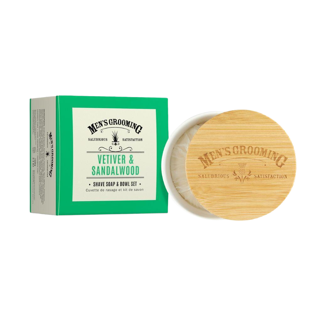 Shave Soap Vetiver & Sandalwood Rasiercreme & Rasierseife HEADBRAND Seife mit Etui