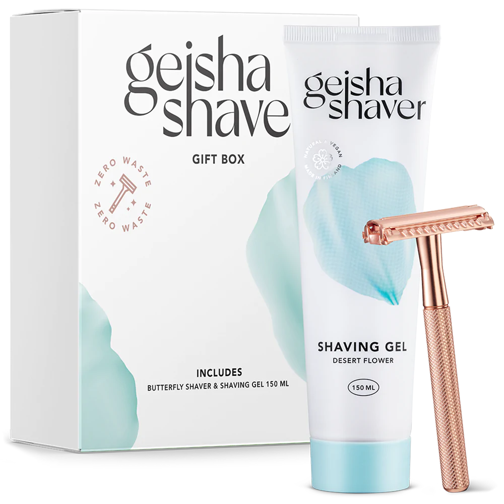 Geisha Shaver Geschenk Box Rasur Set Dick Johnson