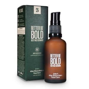 Best Face Scenario: 2-in-1 After Shave Balm & Gesichtspflege Gesichtscreme & Serum BetterBeBold   