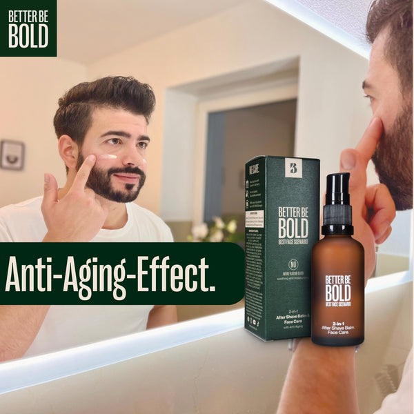 Best Face Scenario: 2-in-1 After Shave Balm & Gesichtspflege Gesichtscreme & Serum BetterBeBold   