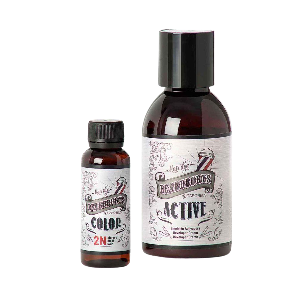 Bart- und Haarshampoo Schwarz Shampoo Carobels Cosmetics S.L.   