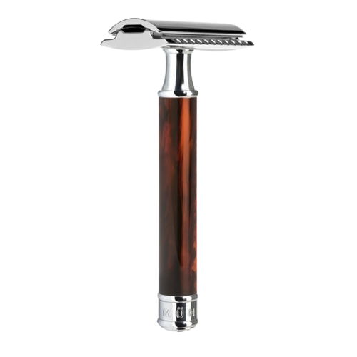 Rasierhobel Traditional Tortoise Rasierhobel Muhle - Hans-Jürgen Müller GmbH & Co. KG Geschlossener Kamm R108 - Künstliche Schildkröte