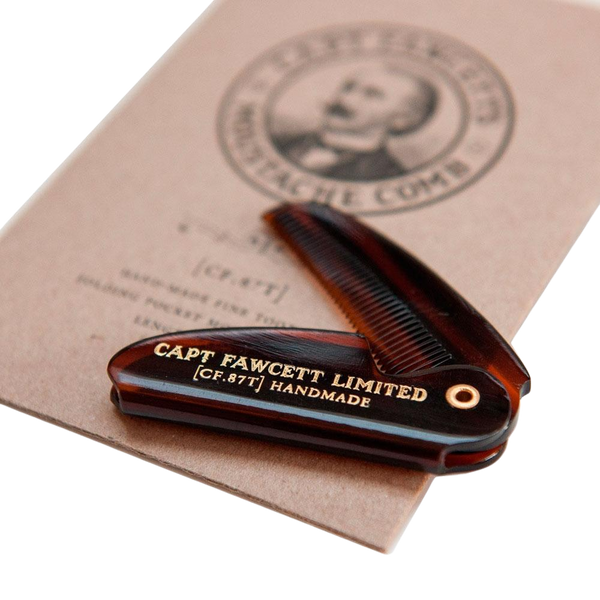 Schnurrbart Kamm Fold-In Bartkämme & Bartbürsten Captain Fawcett   