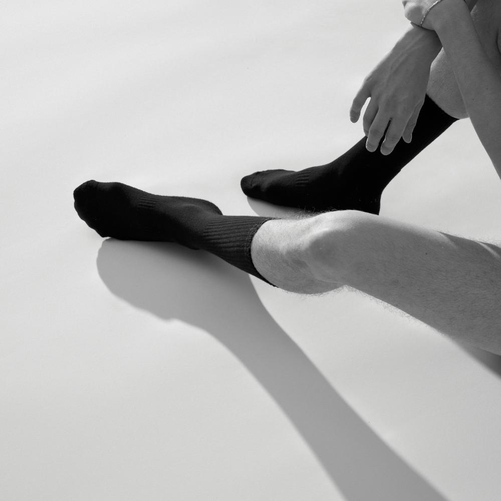 Socken aus Bambus Schwarz