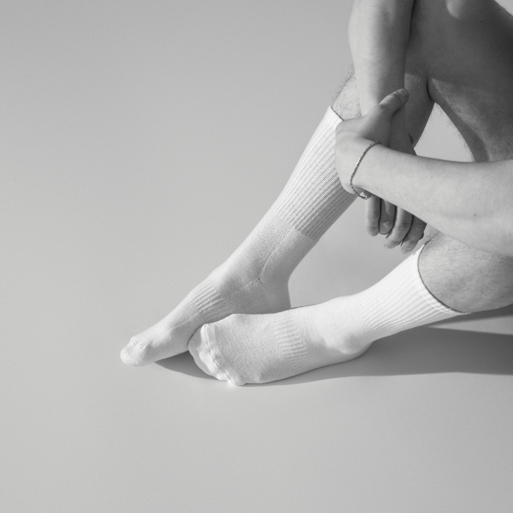 Socken aus Bambus Weiß